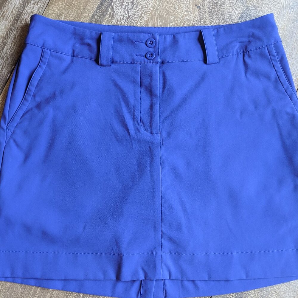 Nike Golf Tour Performance Dri-Fit Royal Blue 17" Skirt, Size 8